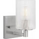 Lando 1 Light 4.75 inch Brushed Steel Wall Bath Fixture Wall Light