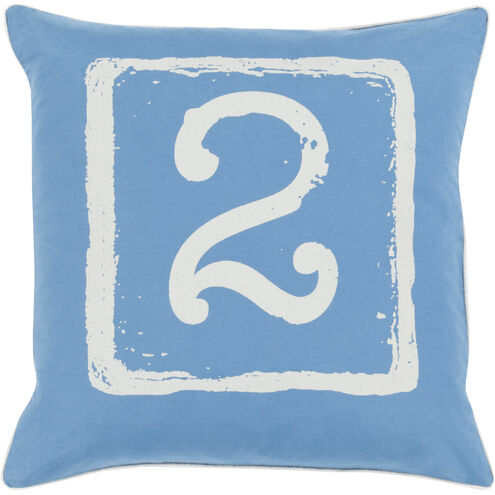 Big Kid Blocks 18 inch Ivory, Denim Pillow Kit