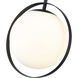 Midnetic 1 Light 12 inch Matte Black Pendant Ceiling Light