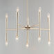 Rome 10 Light 24 inch Satin Nickel Chandelier Ceiling Light