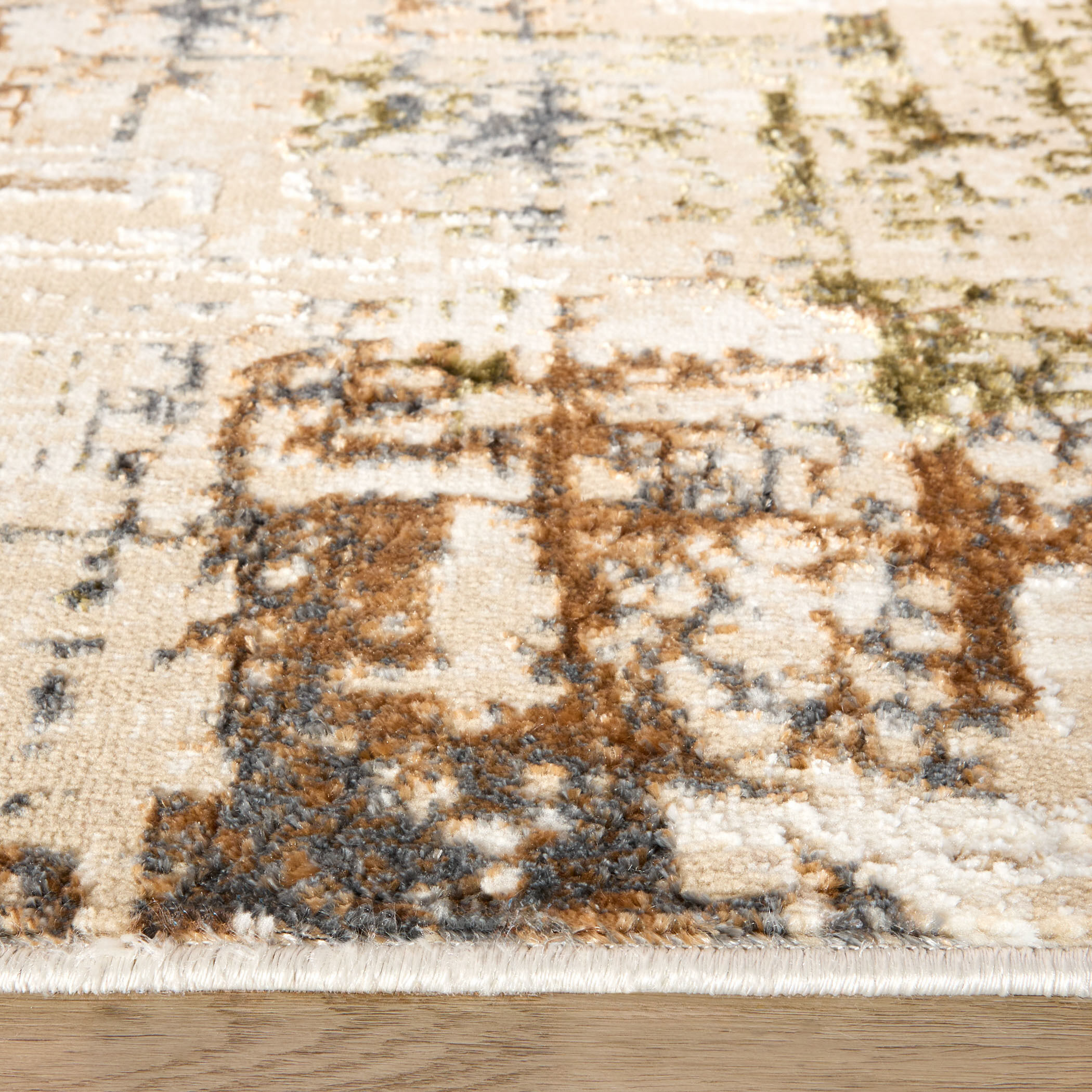 Salim Beige and Brown Indoor Rug