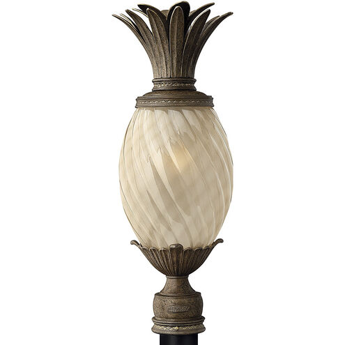 Plantation 1 Light 25.25 inch Pearl Bronze Outdoor Post Mount Lantern in Non-LED