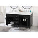Park Avenue 60 X 21.5 X 35 inch Black Vanity Sink Set
