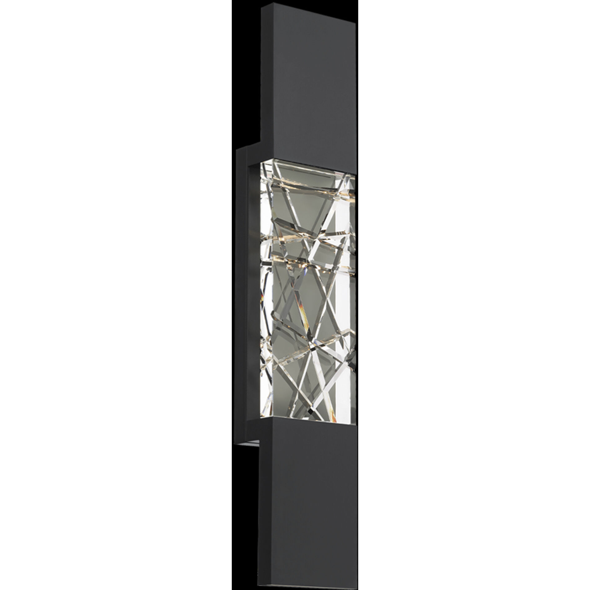 Glacier LED 27 inch Black Outdoor Wall Light, Beyond