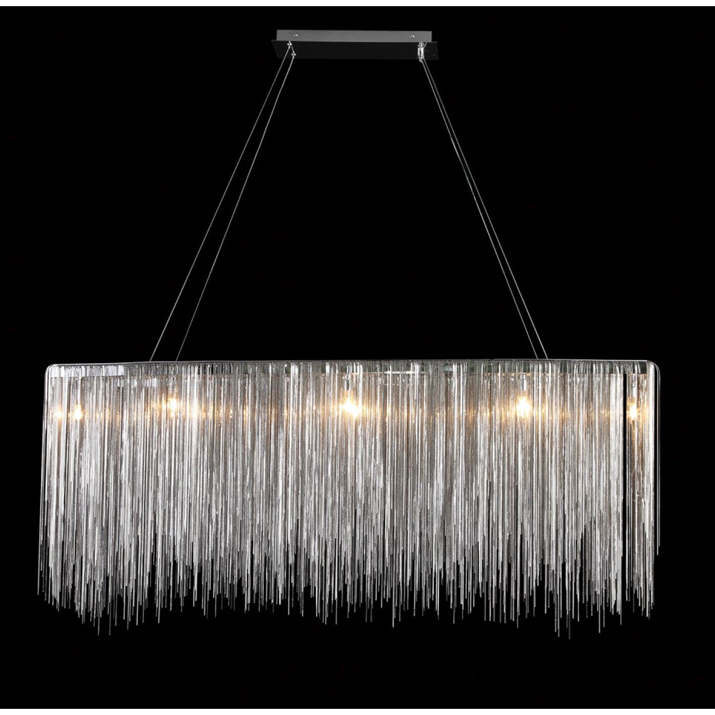 Fountain Ave. LED 12 inch Chrome Chandelier Ceiling Light