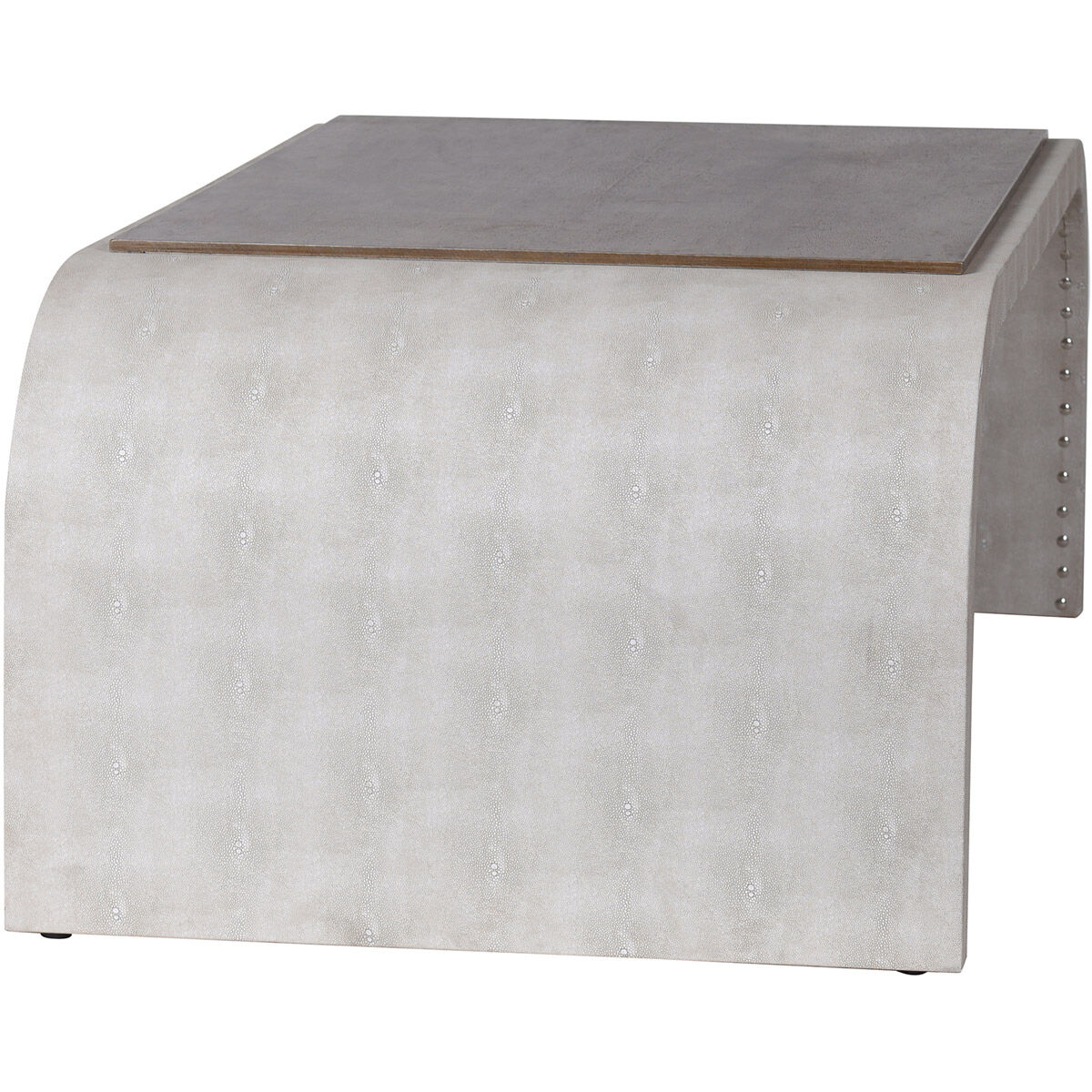 Dann Foley 48 X 18 inch Gray and Driftwood Gray Cocktail Table