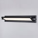 Fremont LED 27 inch Matte Black Bathroom Vanity Wall Light, Rotating Light