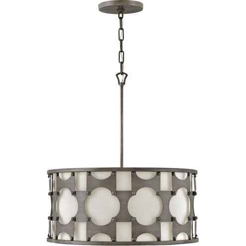 Carter LED 21 inch Weathered Bronze Indoor Chandelier Ceiling Light