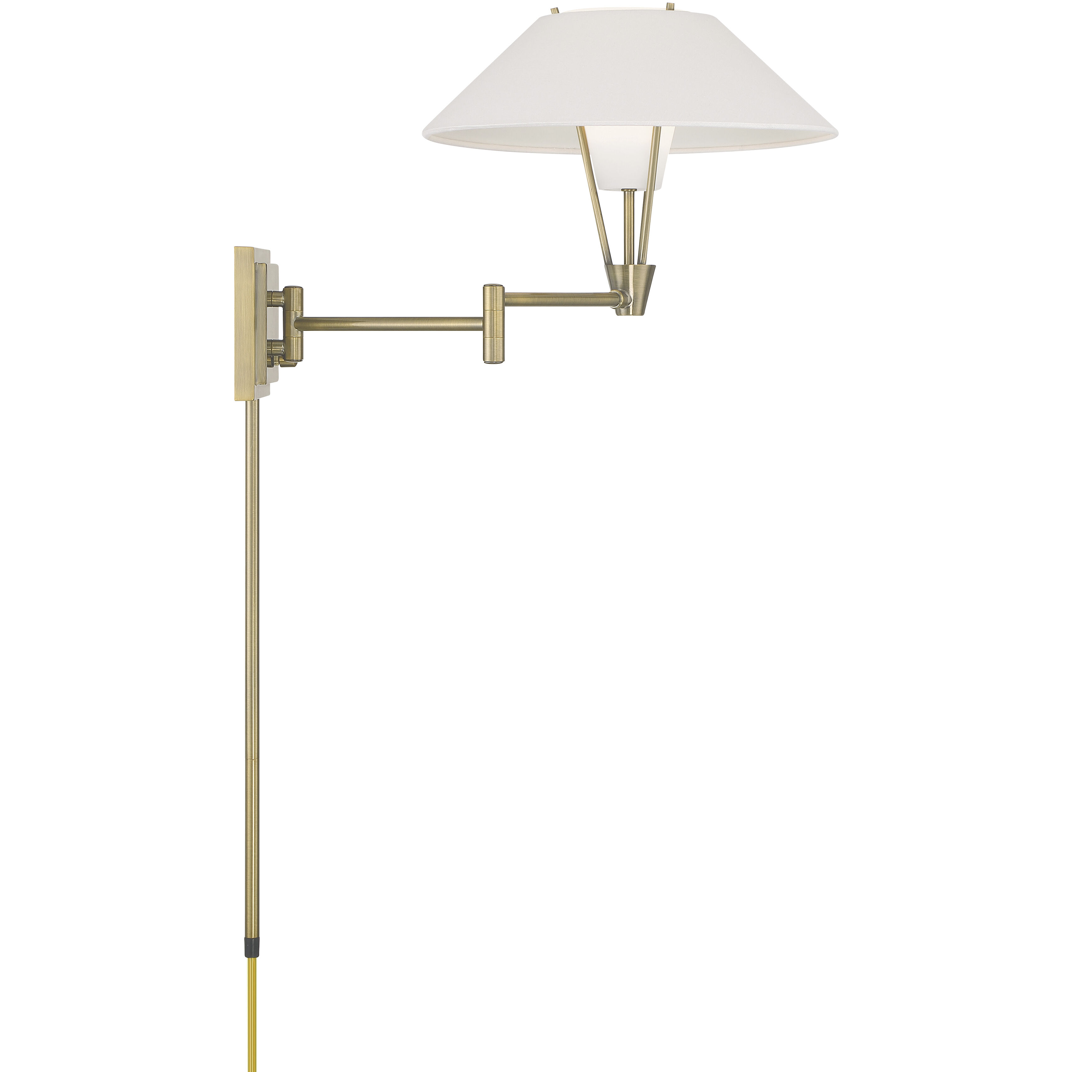 Cody 26.56 inch 40 watt Antique Brass Swingarm Sconce Wall Light