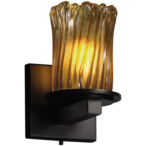 Veneto Luce LED 5 inch Matte Black Wall Sconce Wall Light