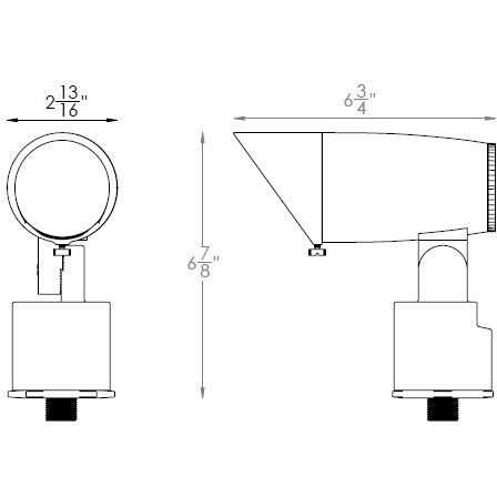 Colorscaping Solid Brass Coated in Bronze 15 watt LED Spot and Flood Lighting