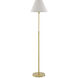 Dain 53 inch 60 watt Antique Brass Floor Lamp Portable Light