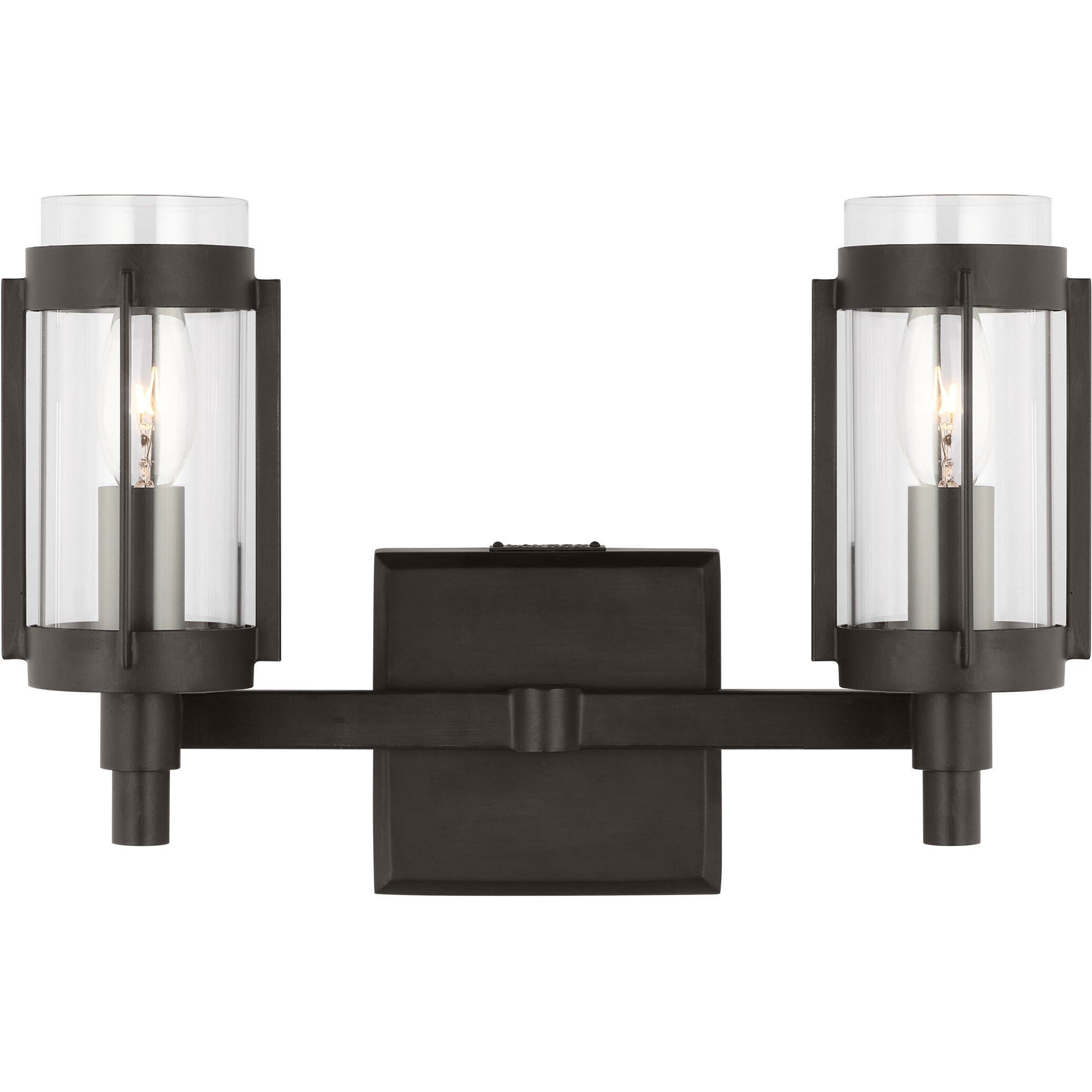 Flynn 2 Light 13.25 inch Aged Iron Bath Vanity Wall Sconce Wall Light