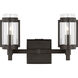 Flynn 2 Light 13.25 inch Aged Iron Bath Vanity Wall Sconce Wall Light