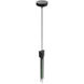Alpine LED 3 inch Black Jade Glass Pendant Ceiling Light