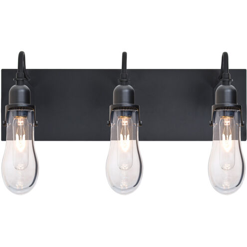 Wish 3 Light 20 inch Black Vanity Light Wall Light