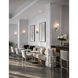 Fusion Collection - Lugano Family 1 Light 4.75 inch Polished Chrome and Ribbed Clear ADA Wall Sconce Wall Light, EVOLV