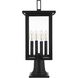 Sheridan 4 Light 21 inch Black Outdoor Post Light