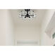 Lyra 6 Light 14 inch Black Flush Mount Ceiling Light