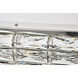 Valetta LED 48 inch Chrome Chandelier Ceiling Light