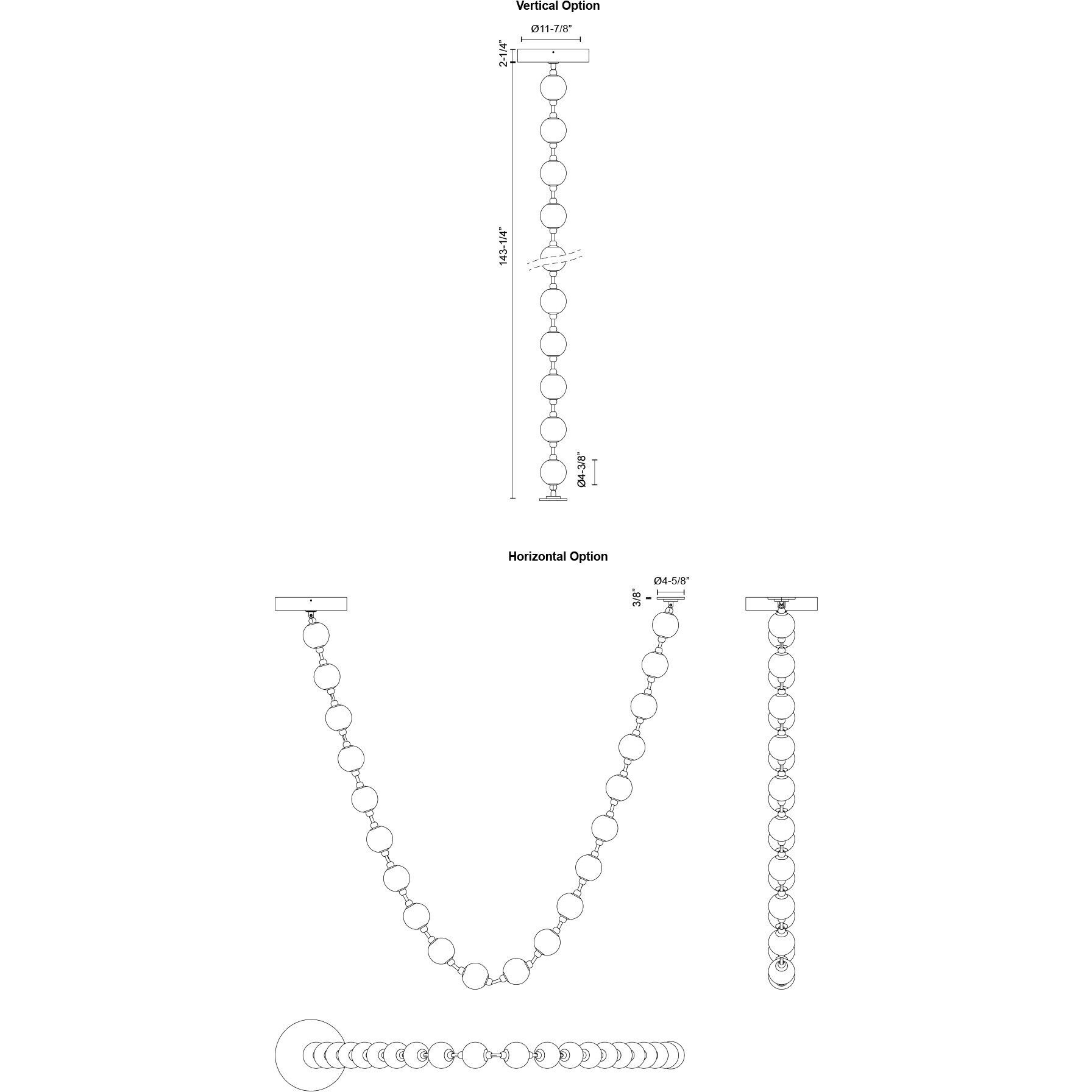 Marni Pendant Ceiling Light in Polished Nickel