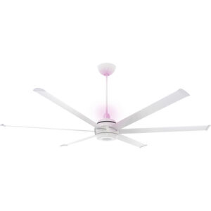 es6 84 inch White Indoor Ceiling Fan, with Chromatic Uplight