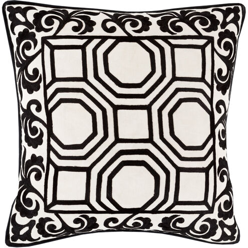 Bel Ami 18 inch Black, Beige Pillow Kit