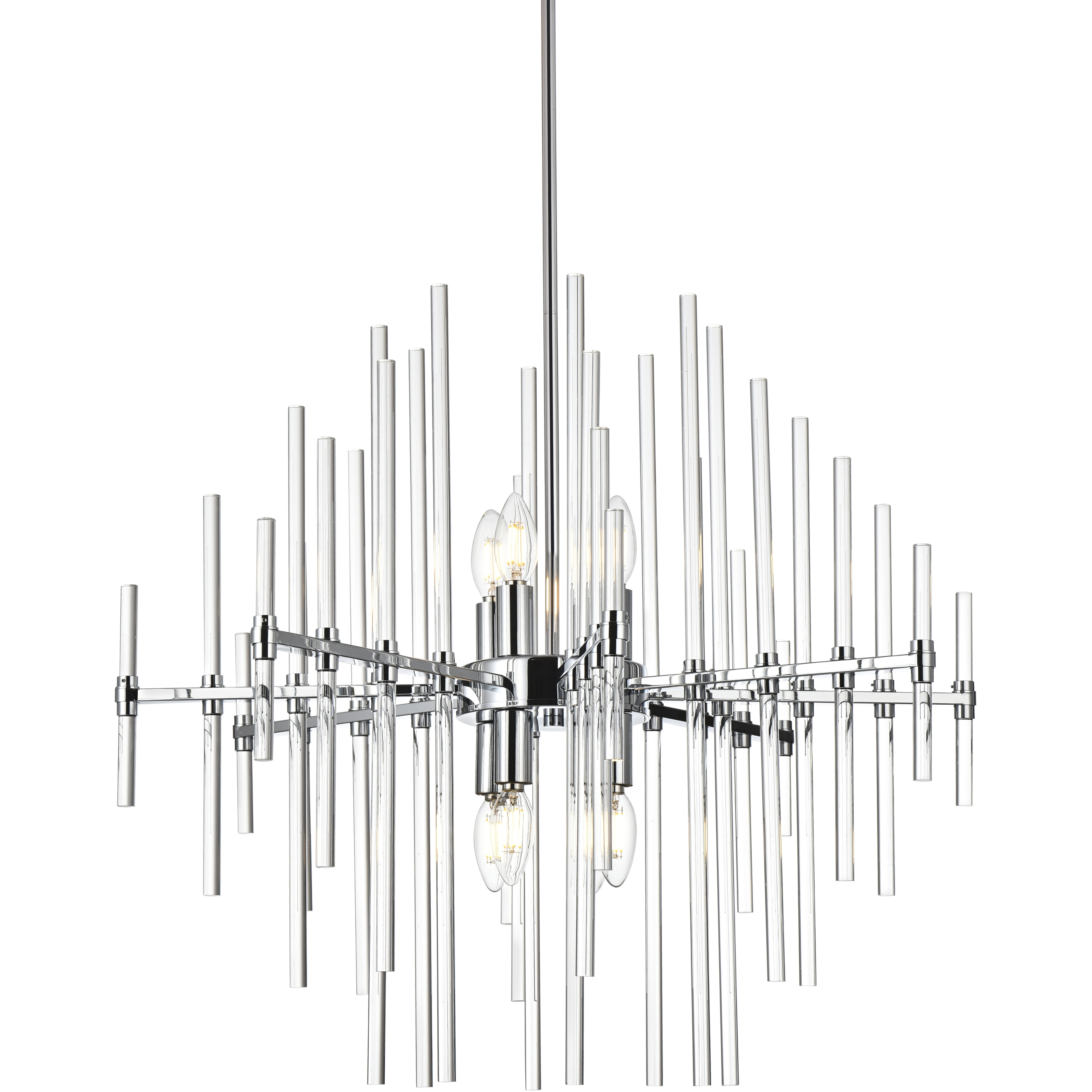Sienna 8 Light 27 inch Chrome Pendant Ceiling Light