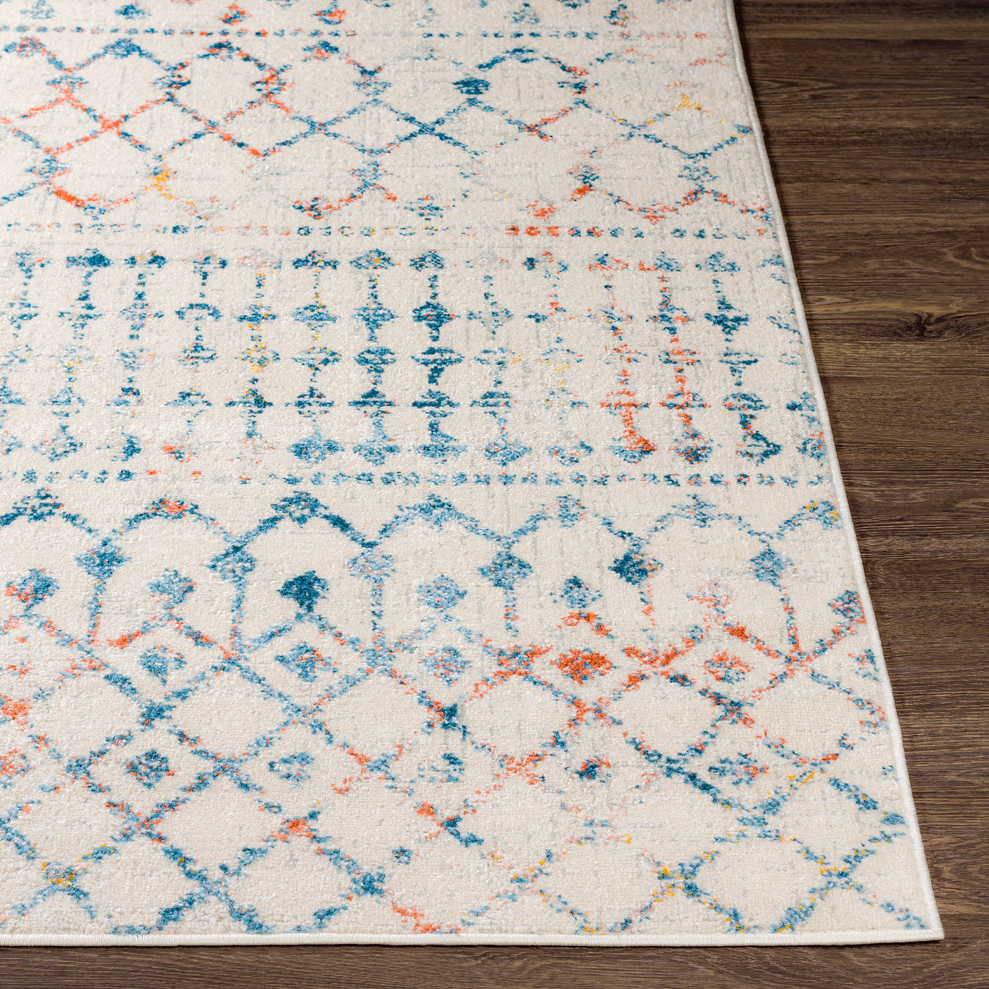 Chester 87 X 63 inch Blue Rug in 5 x 8, Rectangle