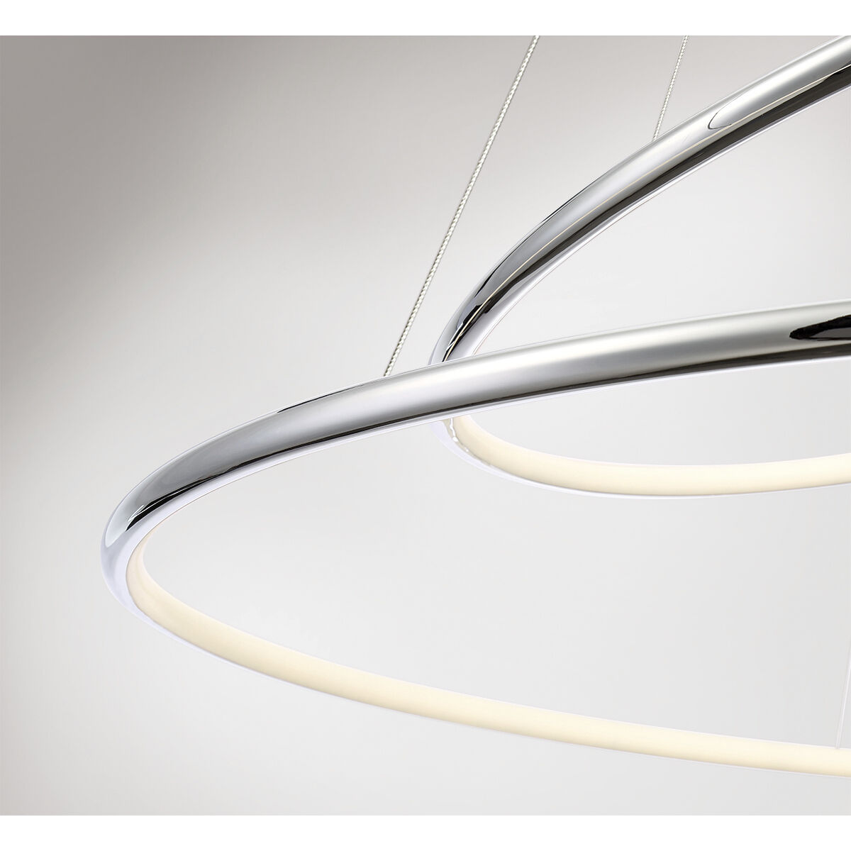 Valley LED 31.5 inch Chrome Pendant Ceiling Light, Large