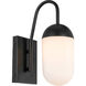 Kace 1 Light 4.8 inch Black Wall sconce Wall Light