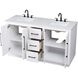 Chase 60 X 34 inch White Bathroom Vanity Cabinet