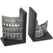Colosseum 4.5 X 3.5 inch Black and Silver Bookends