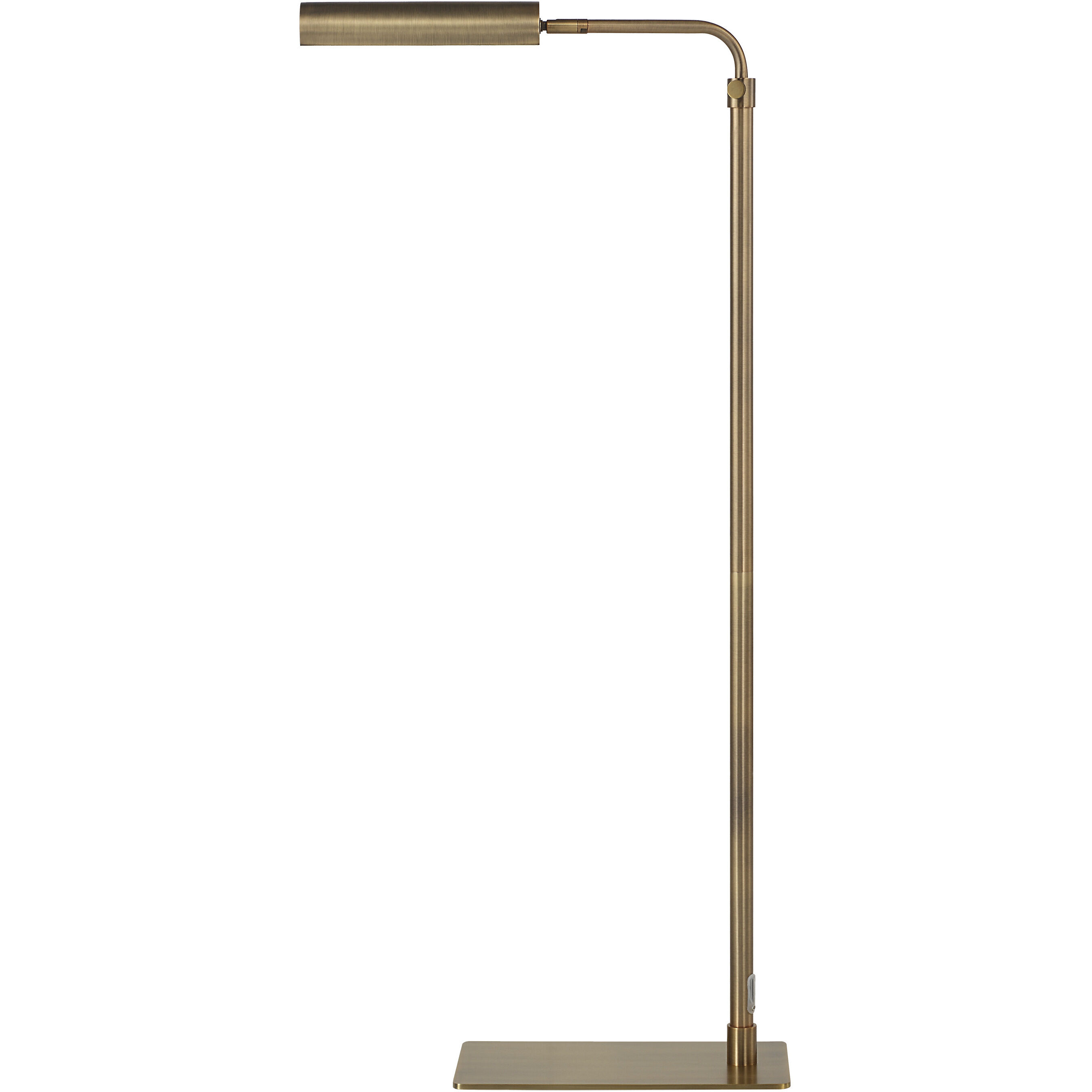 Kane 44.5 inch 40.00 watt Plated Dark Antique Brushed Brass Floor Lamp Portable Light