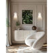 Fusion Collection - Tulsi Family 1 Light 5.25 inch Brushed Nickel and Opal Wall Sconce Wall Light, EVOLV