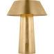 Sean Lavin Sesa 7.7 inch 2.2 watt Hand Rubbed Antique Brass Rechargeable Table Lamp Portable Light