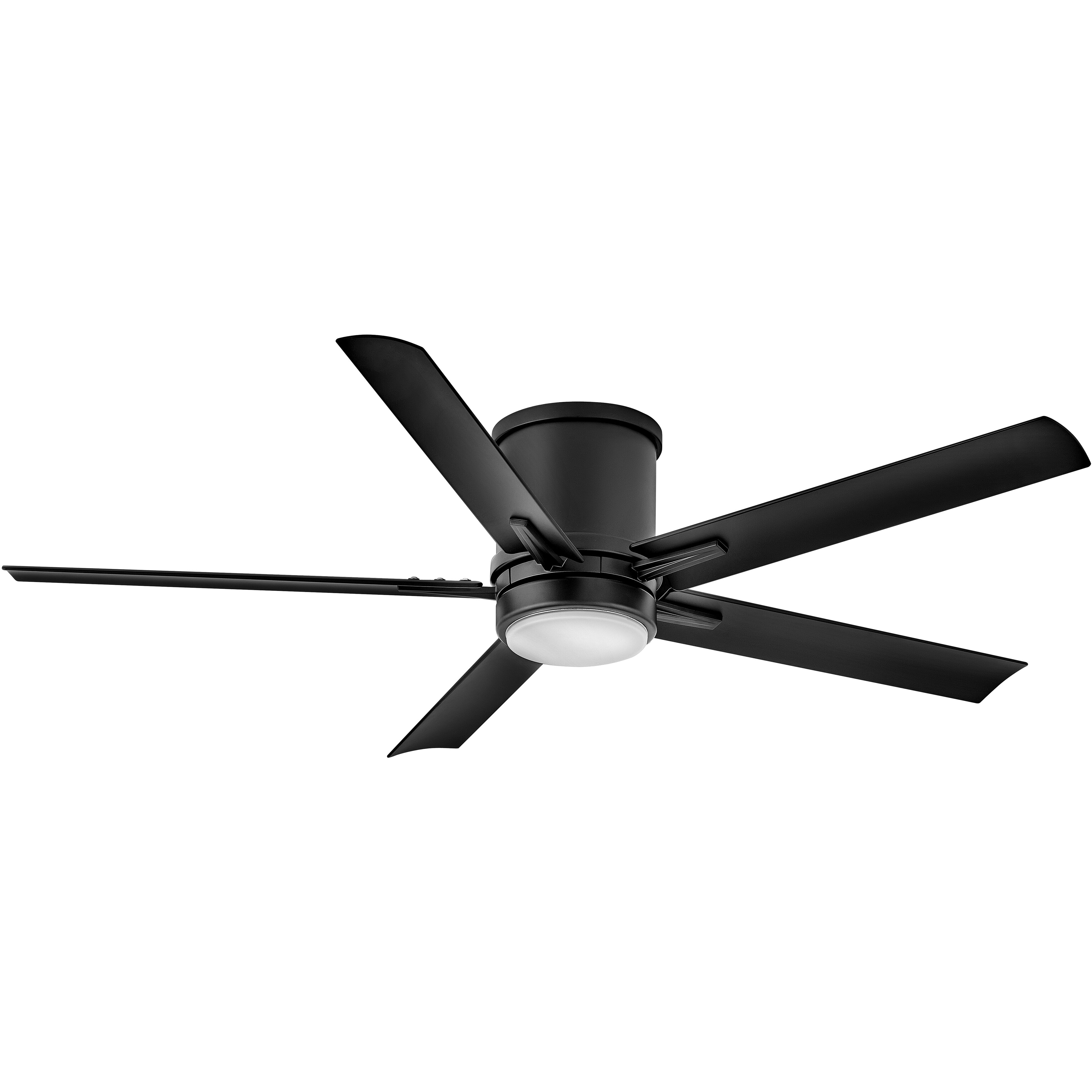Vail Flush 52 inch Matte Black Fan