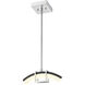 Arc LED 5.5 inch Chrome Pendant Ceiling Light