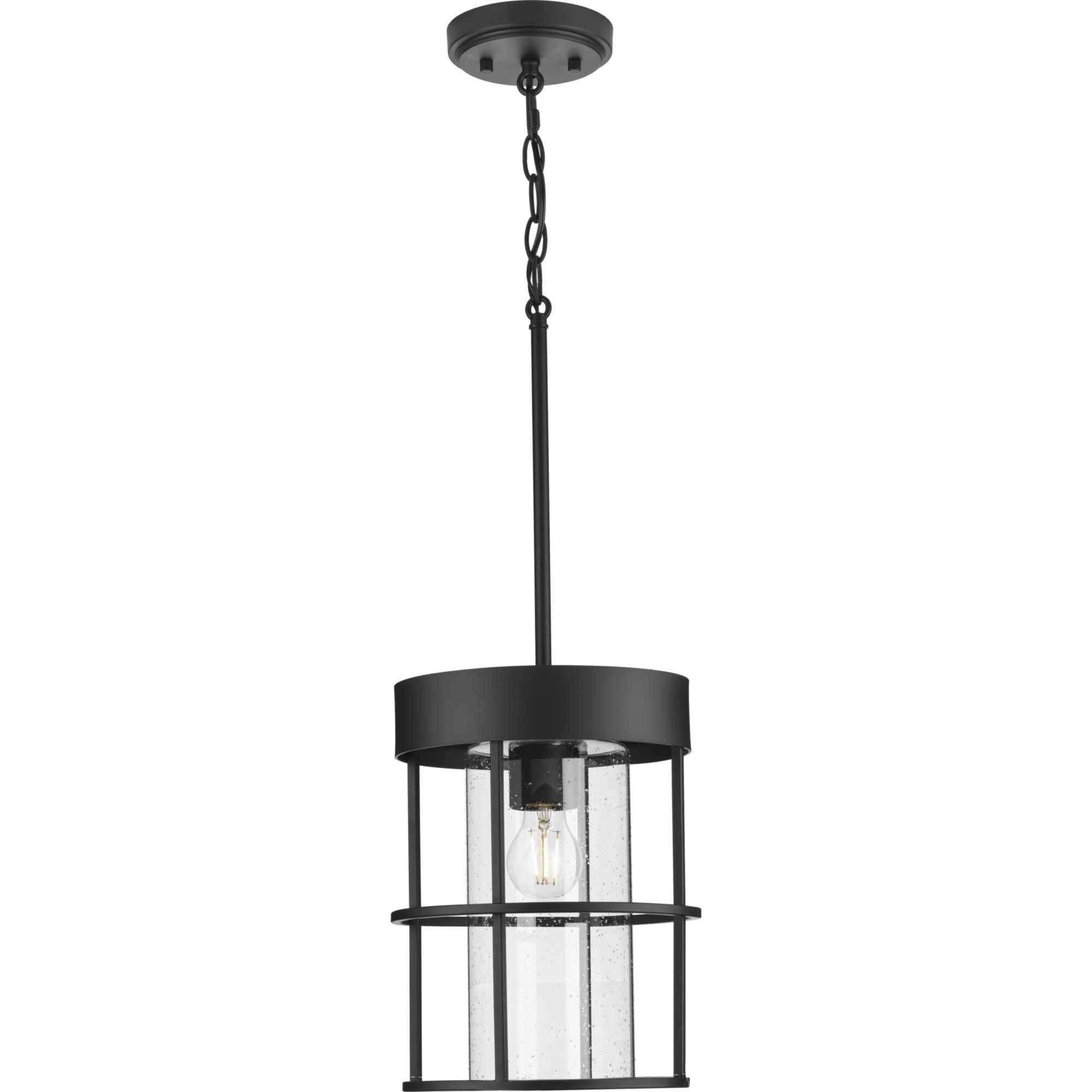 Burgess 1 Light 9.5 inch Matte Black Mini Pendant Ceiling Light, Design Series