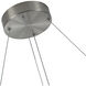 Chevron LED 31.5 inch Brushed Nickel Pendant Ceiling Light