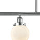 Ballston Beacon LED 48 inch Polished Chrome Island Light Ceiling Light in Matte White Glass, Ballston