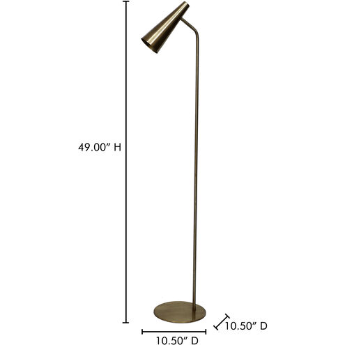 Trumpet 49 inch 6.00 watt Gold Floor Lamp Portable Light