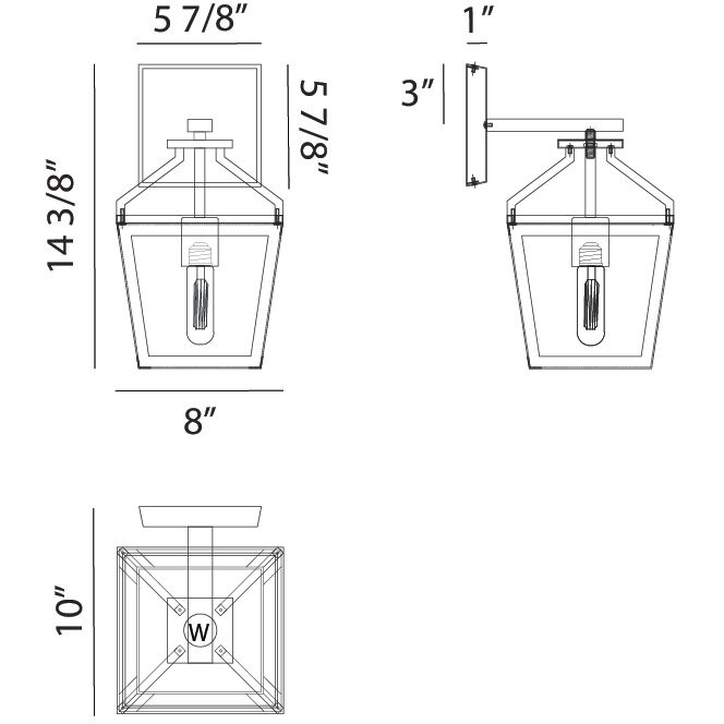 Mavonshire Wall Sconce Wall Light in White and Aged Gold Brass