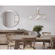 Sparrow 4 Light 30 inch Off-White Matte and Antique Brass Chandelier Ceiling Light