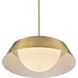 Gilman 1 Light 16 inch Satin Brass Pendant Ceiling Light