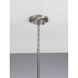Kempsey 3 Light 22 inch Brushed Nickel Semi-Flush Mount Convertible Ceiling Light
