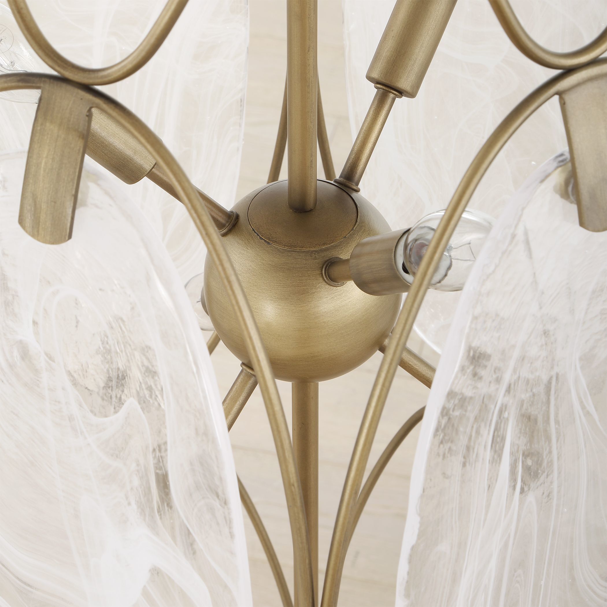 Valencia 6 Light 19 inch Soft Gold Pendant Ceiling Light