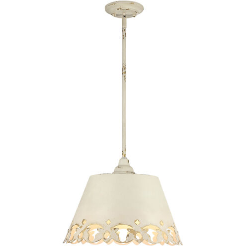 Eloise 3 Light 15.38 inch Antique Ivory Pendant Ceiling Light