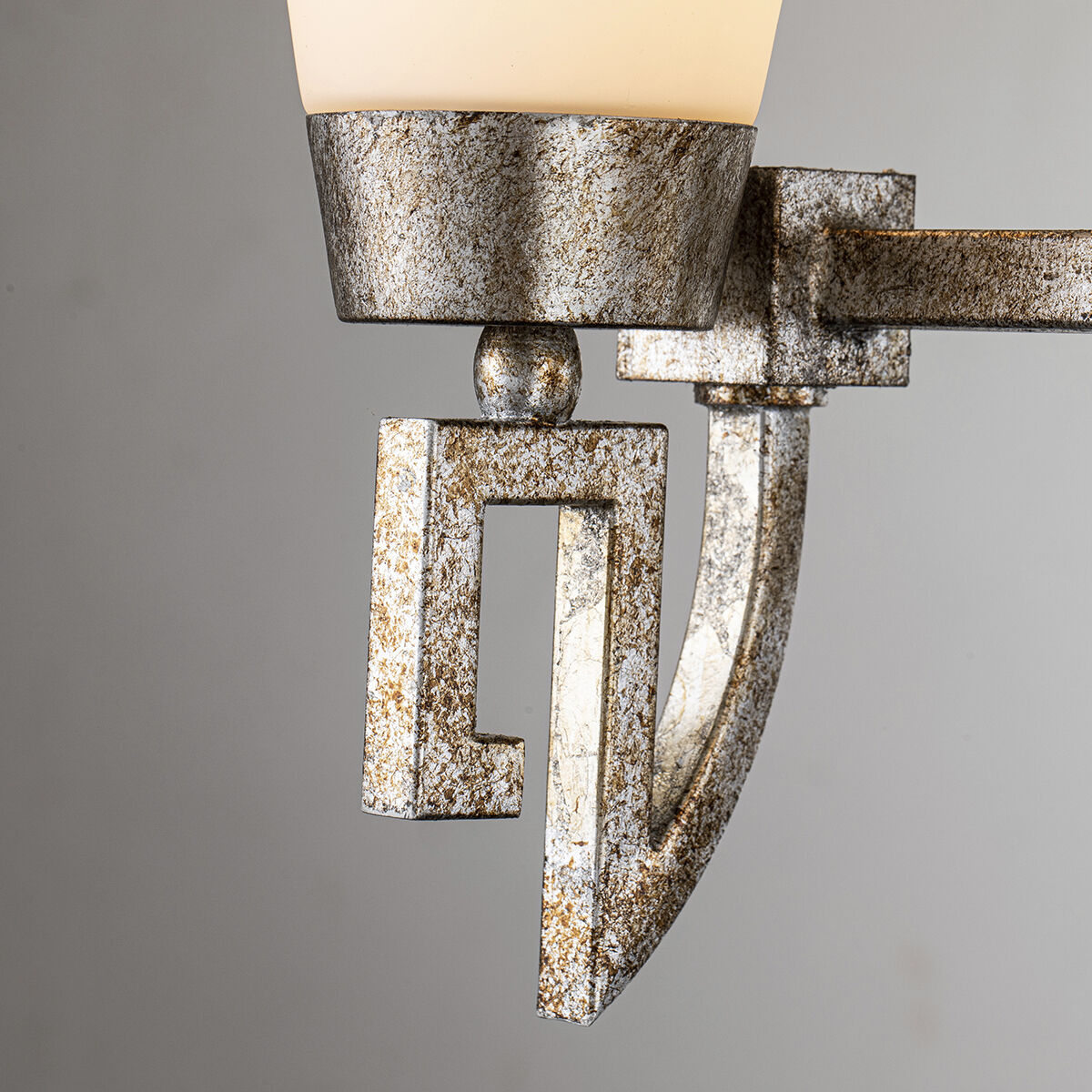 Lemuria 3 Light 24 inch Silver Leaf Bath Bar Wall Light