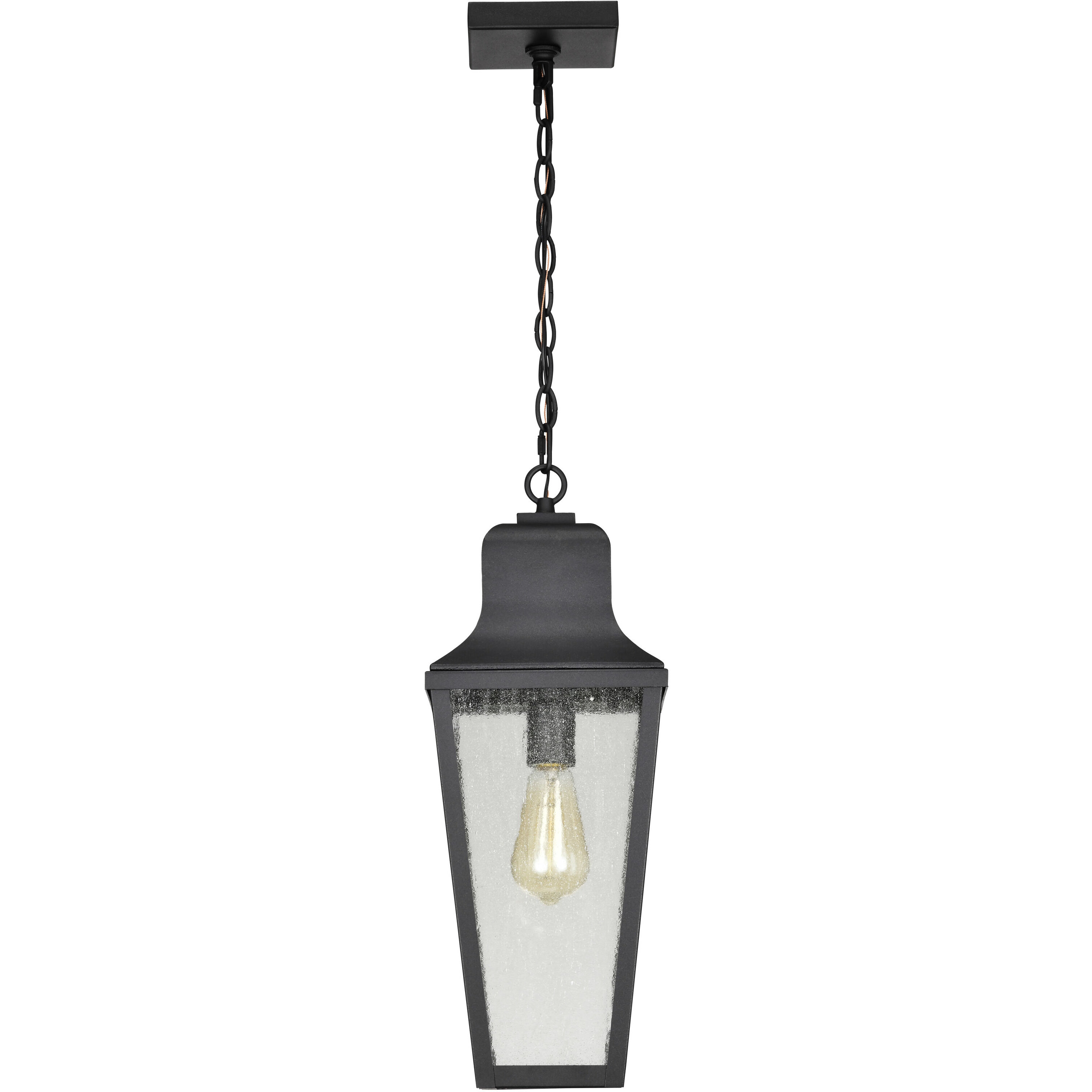 Lawrence 1 Light 7.63 inch Matte Black Outdoor Hanging Light